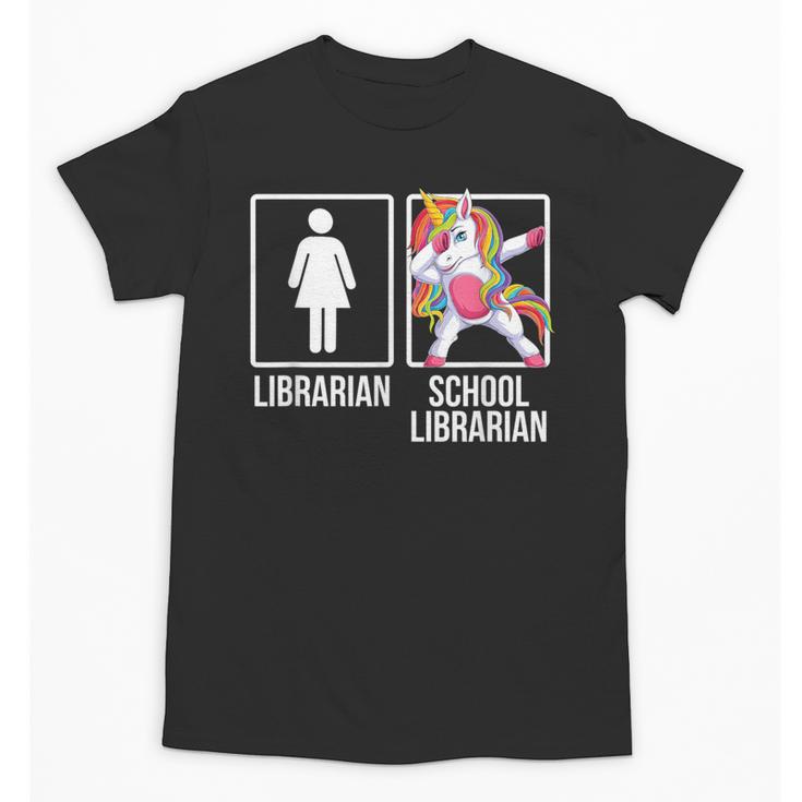 Back To School Library Unicorn Book Lover School Librarian Unisex T-Shirt