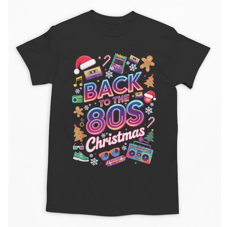 Back To-The 80 s Christmas Retro Cassette Boombox Nostalgia Unisex T-Shirt