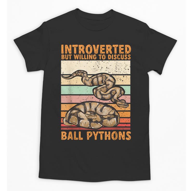 Ball Python Snake Introvert Ball Python Unisex T-Shirt