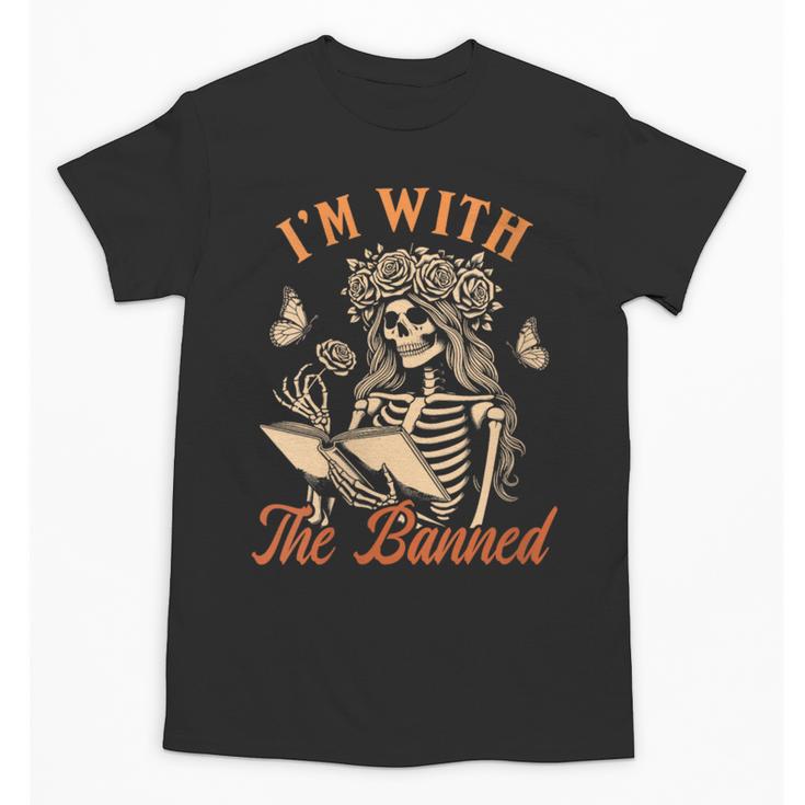 Banned Book Reading Squad Bookish I'm With The Banned Unisex T-Shirt