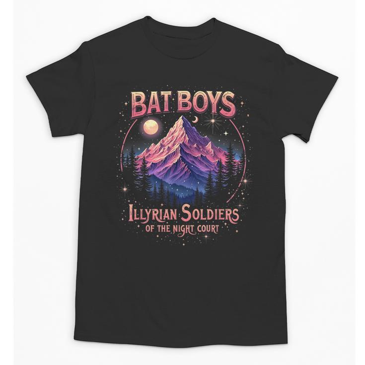 Bat Boys Night Court Mountain Nesta Bookworm ACOSF Bookish Unisex T-Shirt