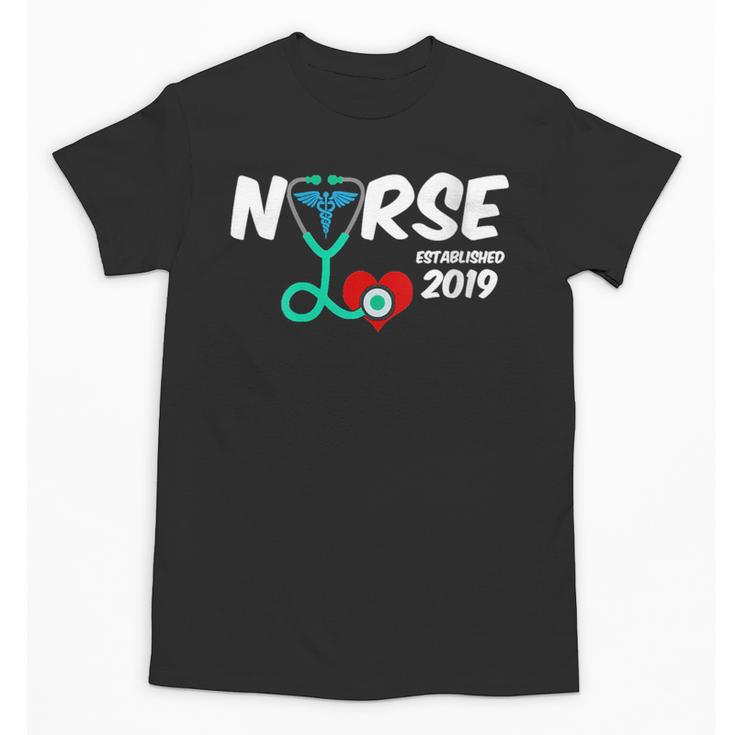 Best Nurse Graduation- RN Nurse Established 2019 LPN Unisex T-Shirt