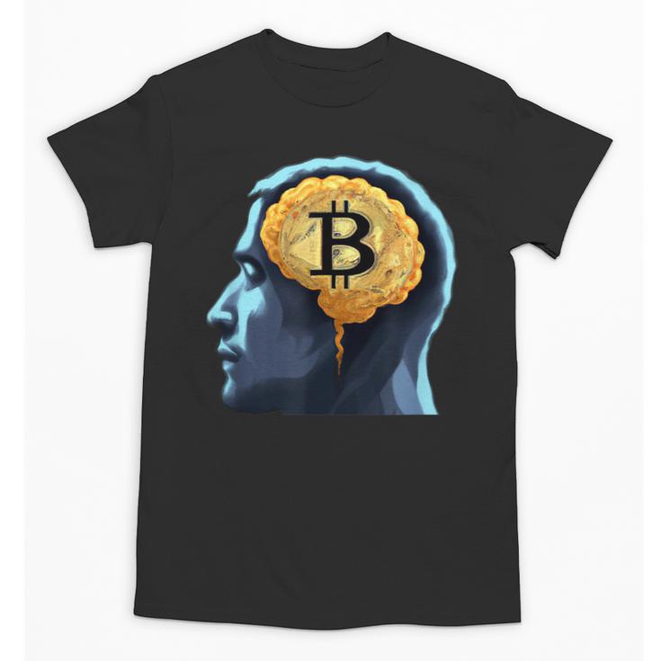Bitcoin Human Brain Memory Clever Smart Intelligence Unisex T-Shirt
