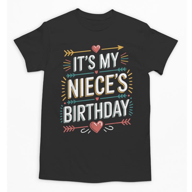 Boho Nostalgia It's My Niece's Birthday Women Kids Unisex T-Shirt