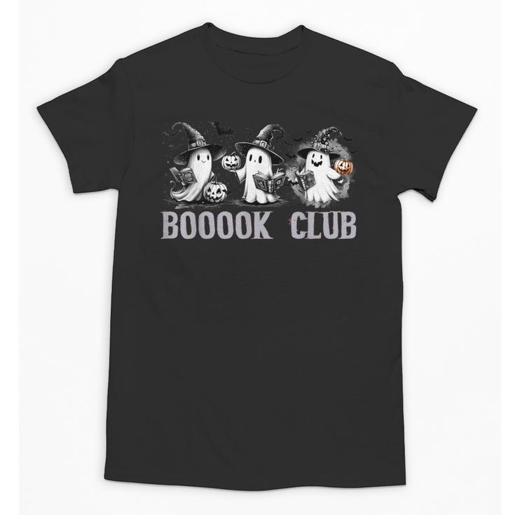 Boo Ghost Books Book Club Halloween Women School Teacher Unisex T-Shirt