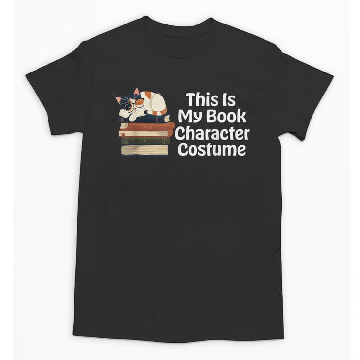 This Is My Book Character Costume Cat Men Women Kids Reading Unisex T-Shirt