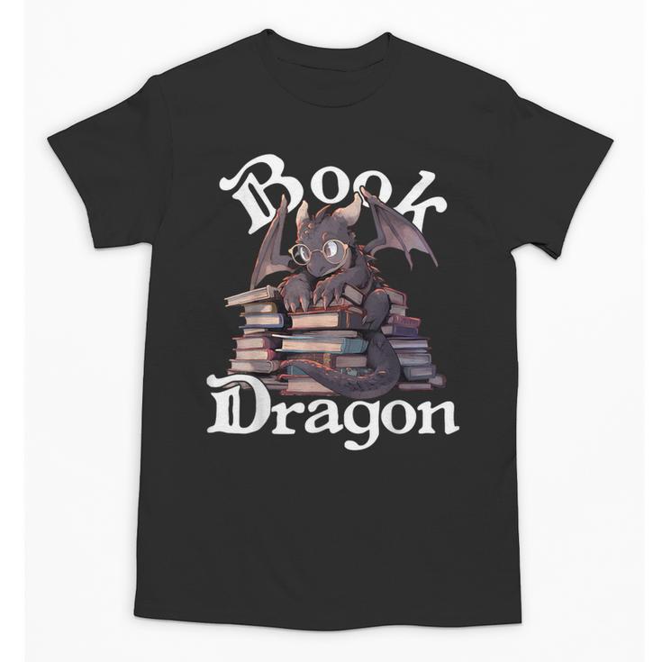 Book Dragon Book Lover Bookworm Book Reader Librarian Unisex T-Shirt