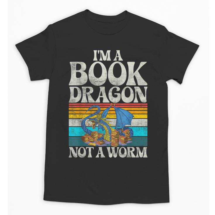 Im a Book Dragon Not a Worm Dragon Unisex T-Shirt