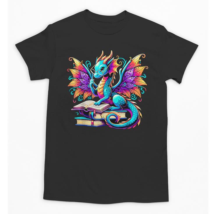 Book Dragon Reading Unisex T-Shirt