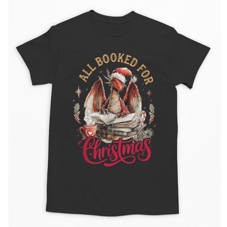 All Booked For Christmas Dragon Unisex T-Shirt