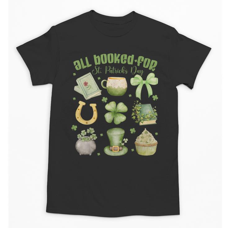 ALL Booked For St Patricks Day Bookish Leprechaun Bookworm Unisex T-Shirt