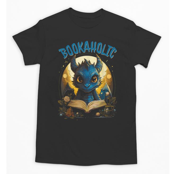 Books Quote Bookaholic Dragon Bookish Reading Unisex T-Shirt
