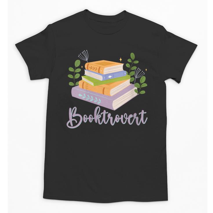 Booktrovert Bookworm Introvert Bibliophile Booktrovert Unisex T-Shirt