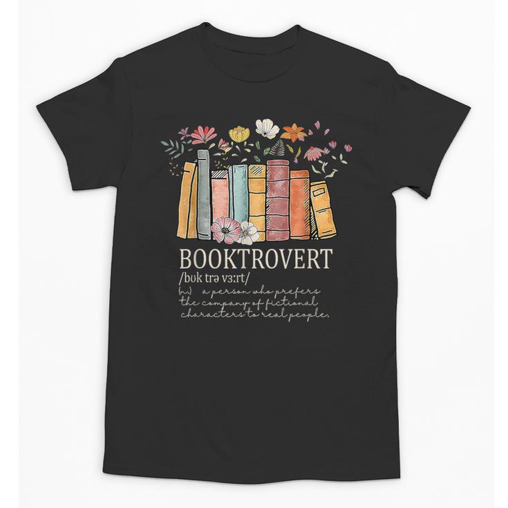 Booktrovert Cozy Book Lover Book Nerd Literary Humor Unisex T-Shirt