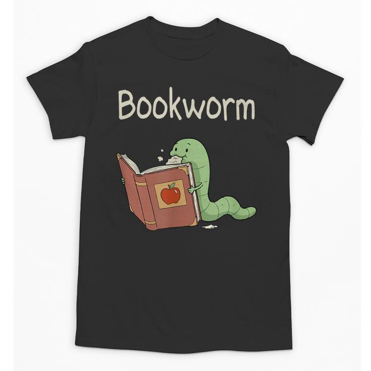 Bookworm Worm Reading Book Lover Read Books Librarian Unisex T-Shirt