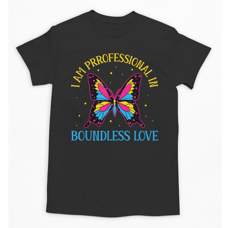 Boundless Love Pan Pride Pansexual Introvert Omnisexuality Unisex T-Shirt
