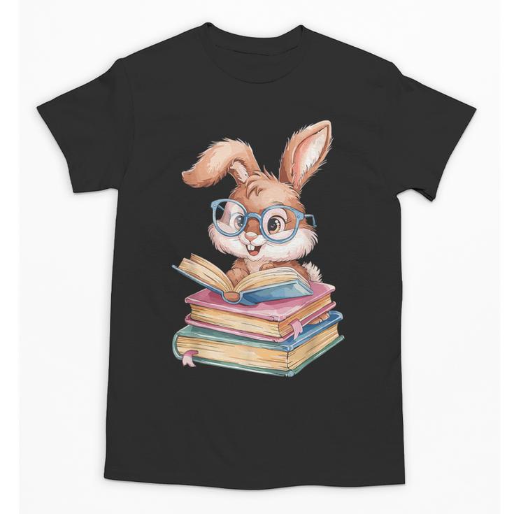 Bunny Rabbit Reading Books Rabbit Books Bunny Reader Unisex T-Shirt