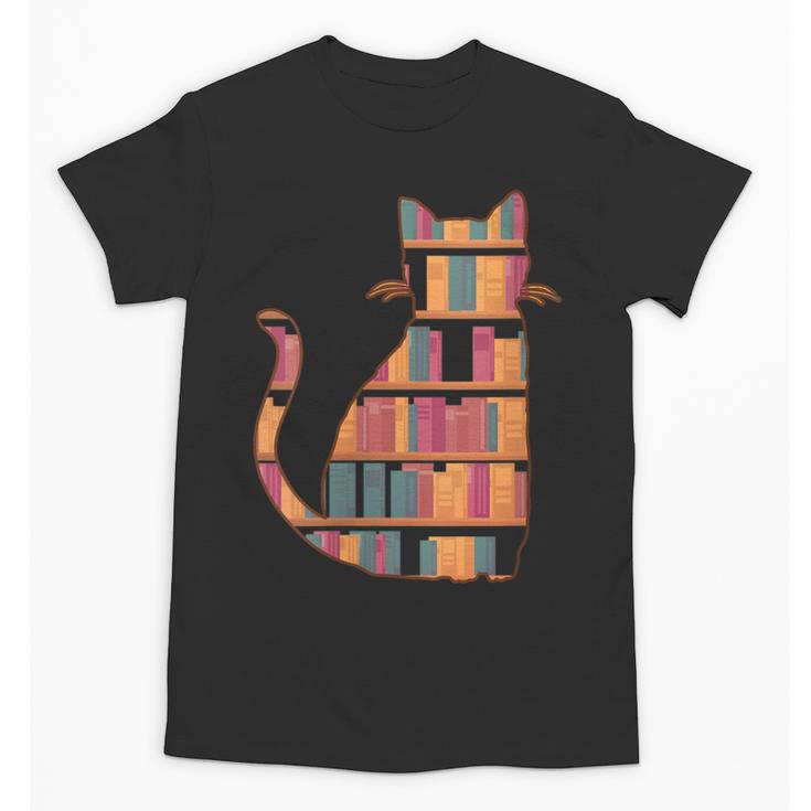 Cats Reading Books Librarian Library Readers Unisex T-Shirt