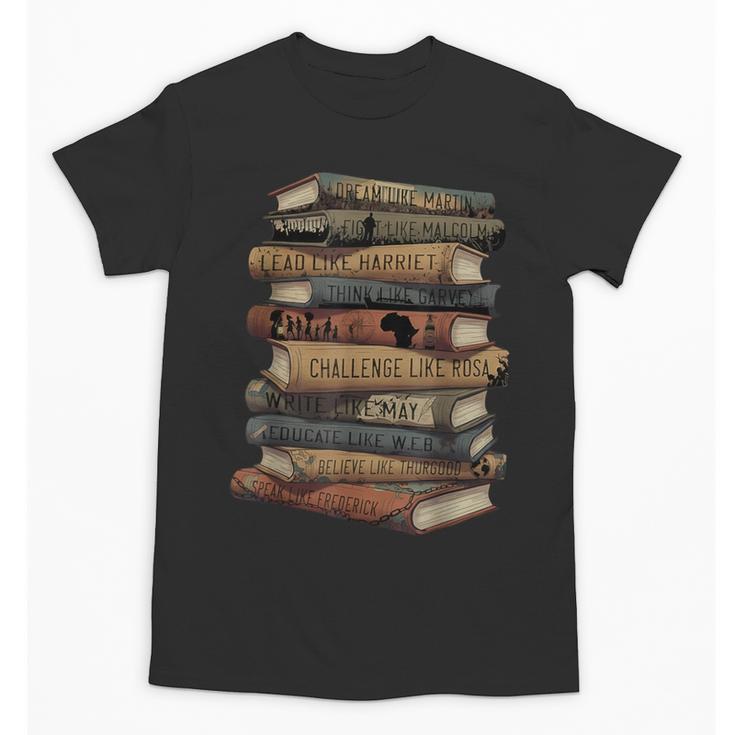 Celebrating History Month Floral Books Teacher Unisex T-Shirt