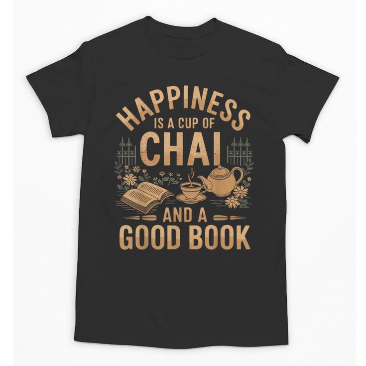 Chai And A Good Book Lover Reading Chai Tea Chai Latte Unisex T-Shirt