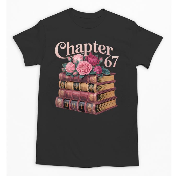 Chapter 67 Floral Book Stack Unisex T-Shirt