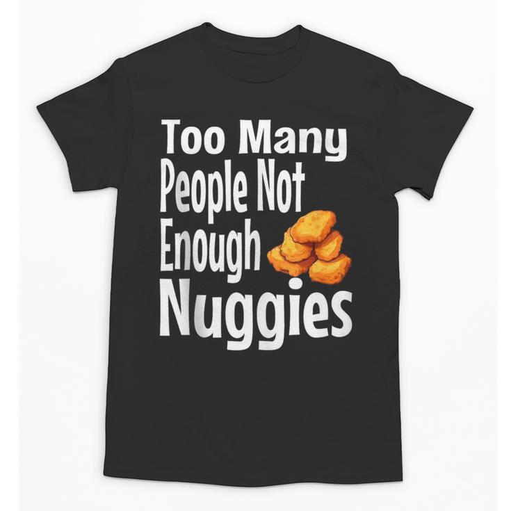 Chicken Nugget Saying Introvert Nuggie Foodie Food Unisex T-Shirt