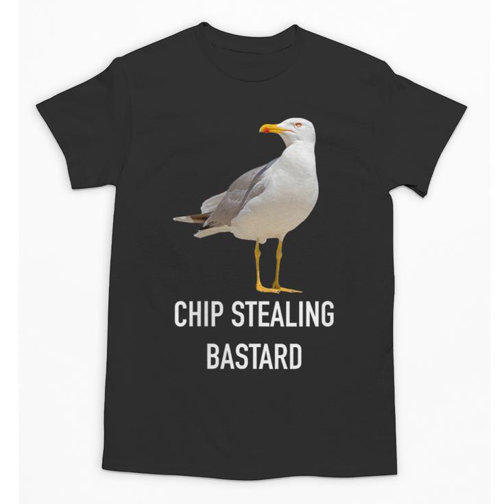 Chip Stealing Seagull Men Women Seaside Holiday Memory Unisex T-Shirt