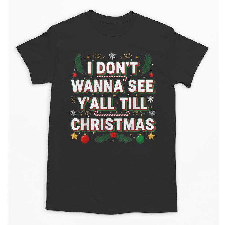 Christmas Sarcastic Introvert Holiday Shirt Unisex T-Shirt