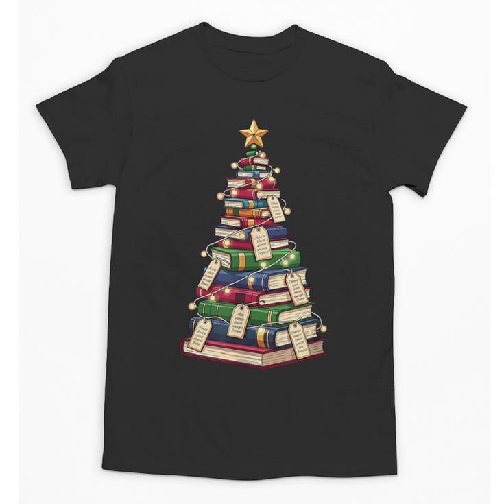Christmas Tree Of Books For Readers And Librarians Unisex T-Shirt