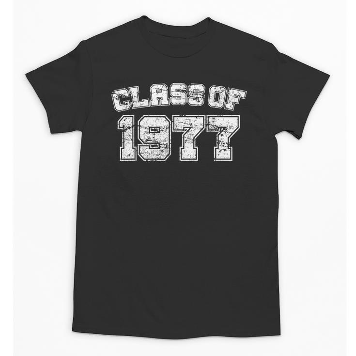 Class Of 1977 77 School Tee Shirt Graduation Class Party Unisex T-Shirt