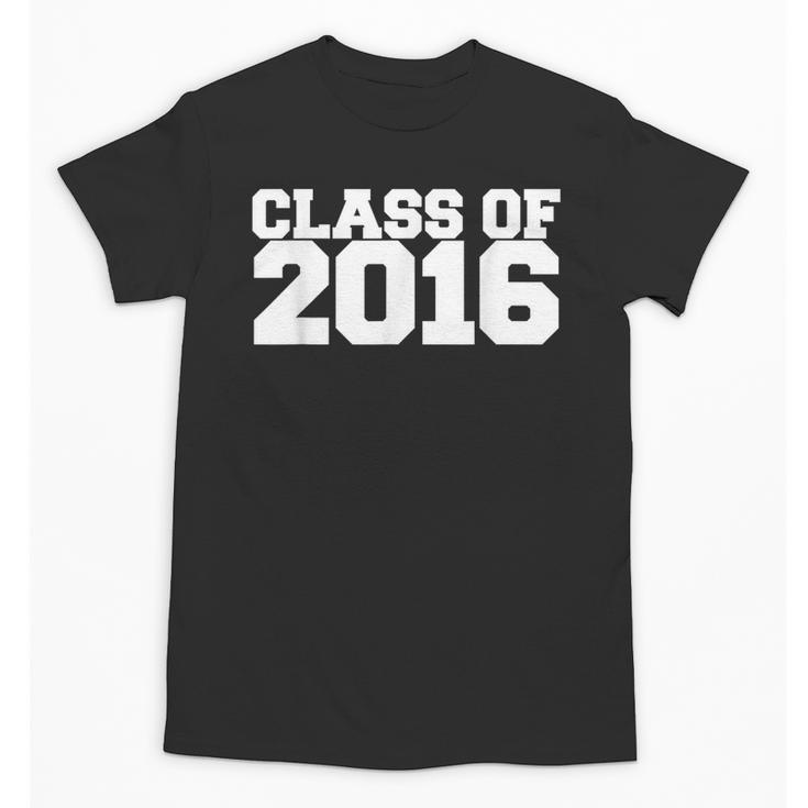 Class Of 2016 Senior Graduation Novelty Fashion T Shirt Top Unisex T-Shirt