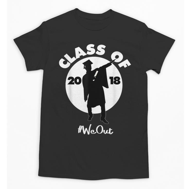 Class Of 2018 Dabbing Graduations Shirt-High School Grad Tee Unisex T-Shirt