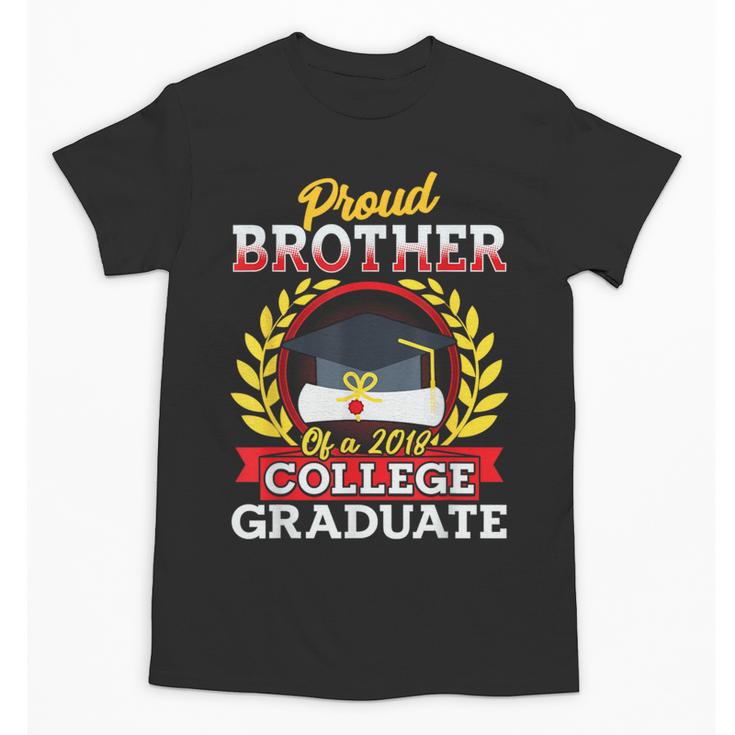Class Of 2018 Graduation Tshirt For Brother Of Graduate Unisex T-Shirt