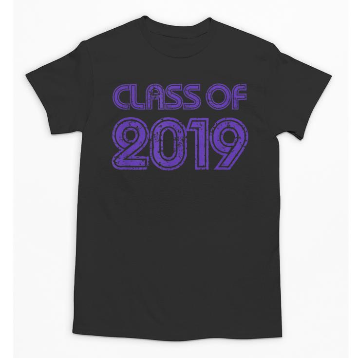 Class Of 2019 High School Graduation Purple Senior Unisex T-Shirt