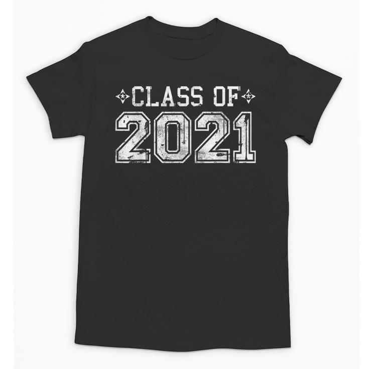 Class Of 2021 High School Graduation Year Distressed Shirt Unisex T-Shirt