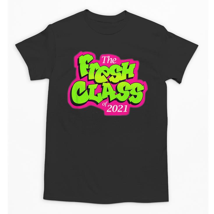 Class Of 2021 Senior Fresh 90's TV Style Grad For Graduation Unisex T-Shirt