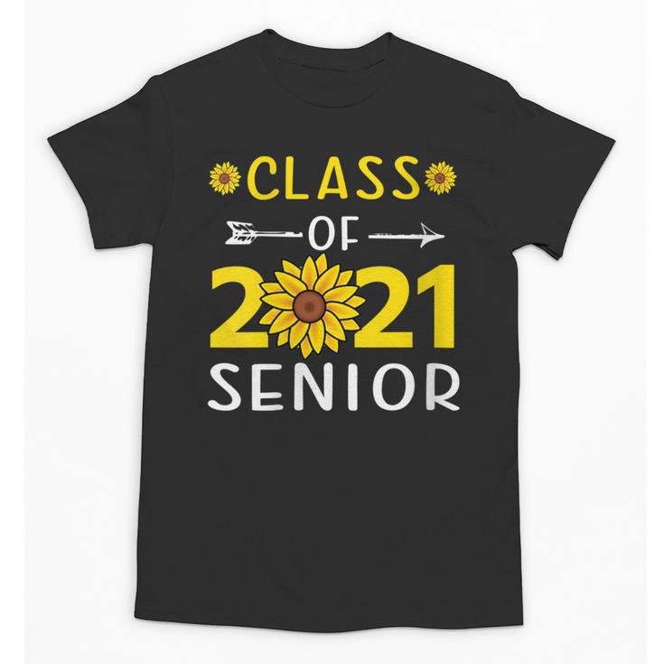 Class Of 2021 Senior Graduation Sunflower Unisex T-Shirt