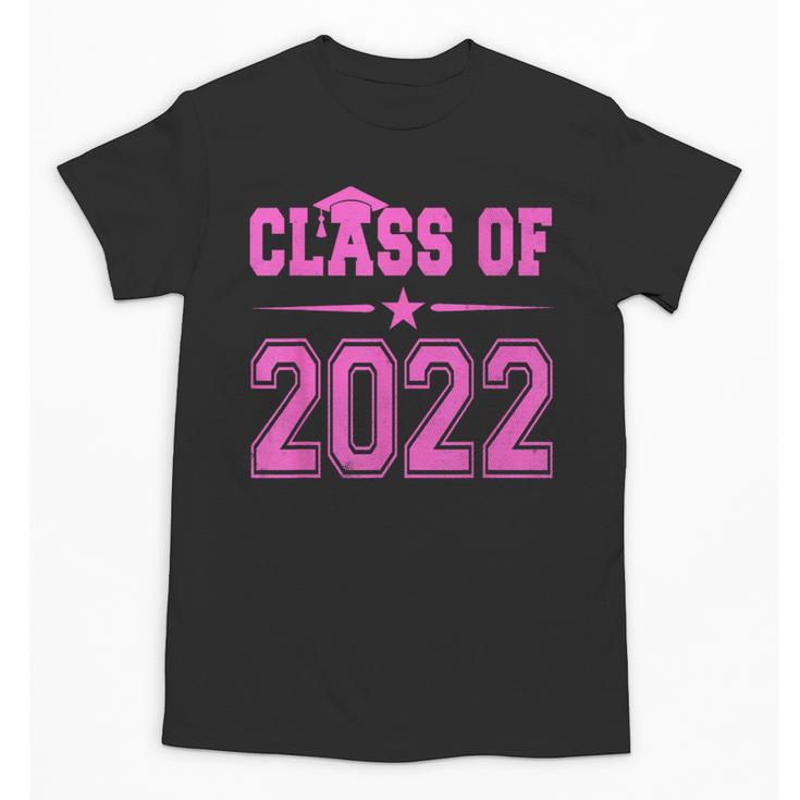 Class Of 2022 Pink Girls Shirt Graduation Unisex T-Shirt