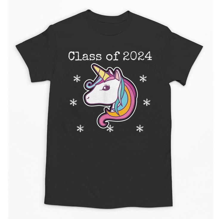 Class Of 2024 Graduation Year Unicorn Tee Shirt Unisex T-Shirt