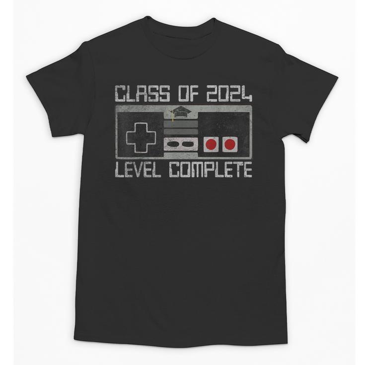 Class Of 2024 Level Complete Video Gamer Senior Graduation Unisex T-Shirt