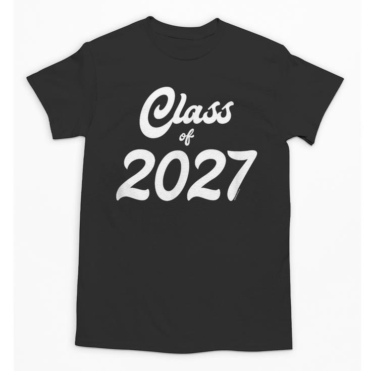 Class Of 2027 Graduation School Spirit Her Senior Class Unisex T-Shirt