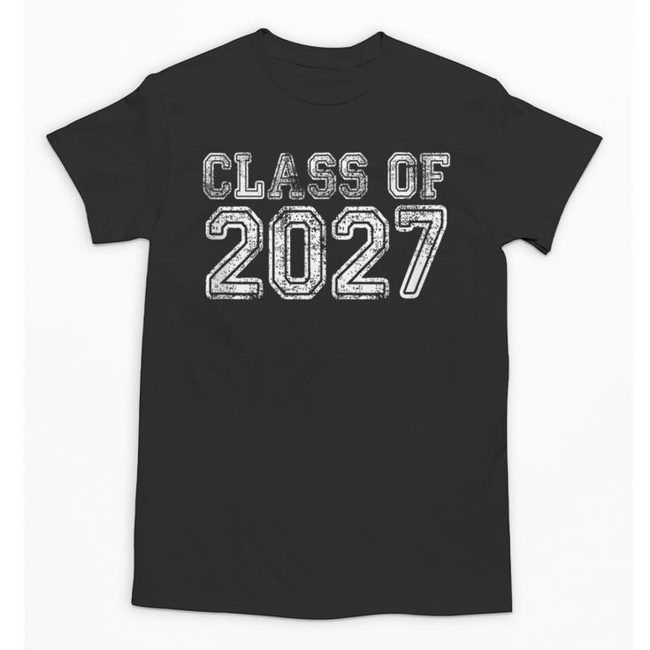 Class Of 2027 Grow With Me Future Graduation Year Unisex T-Shirt