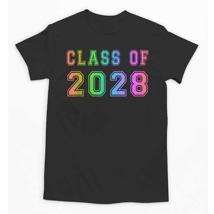 Class Of 2028 High School Graduation Date Graduate T Shirt Unisex T-Shirt