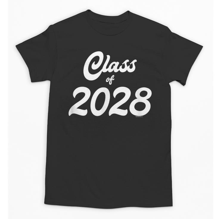 Class Of 2028 Shirt Graduation Him Her Senior Class Unisex T-Shirt