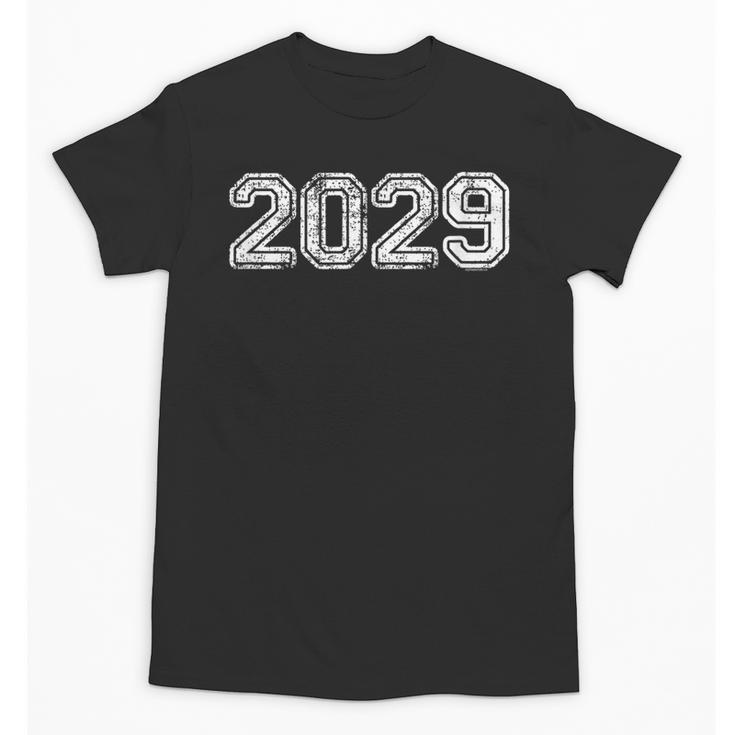Class Of 2029 Shirt Graduation Vintage Him Her Senior 2029 Unisex T-Shirt