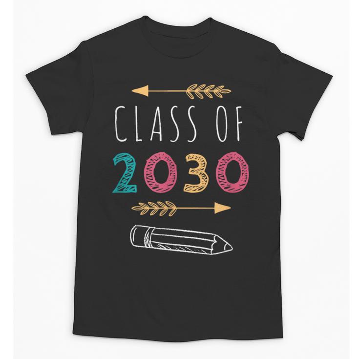 Class Of 2030 Grow With Me 2nd Grade Graduation Unisex T-Shirt