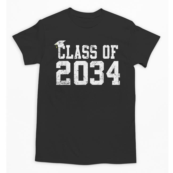 Class Of 2034 Grow With Me First Day Of School Graduation Unisex T-Shirt