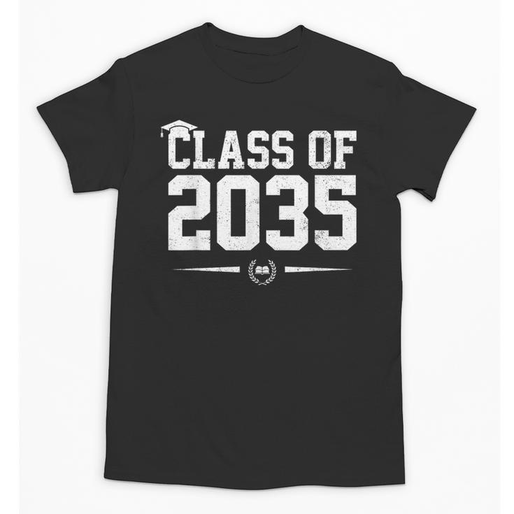 Class Of 2035 Grow With Me Graduation First Day Of School Unisex T-Shirt