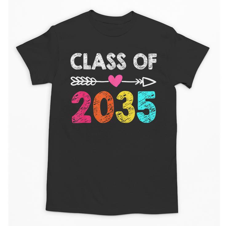 Class Of 2035 Kindergarten Pre K Grow With Me Graduation Unisex T-Shirt