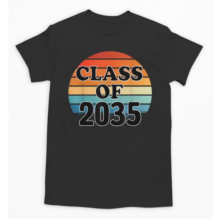 Class Of 2035 Senior Graduate Retro Graduation Unisex T-Shirt